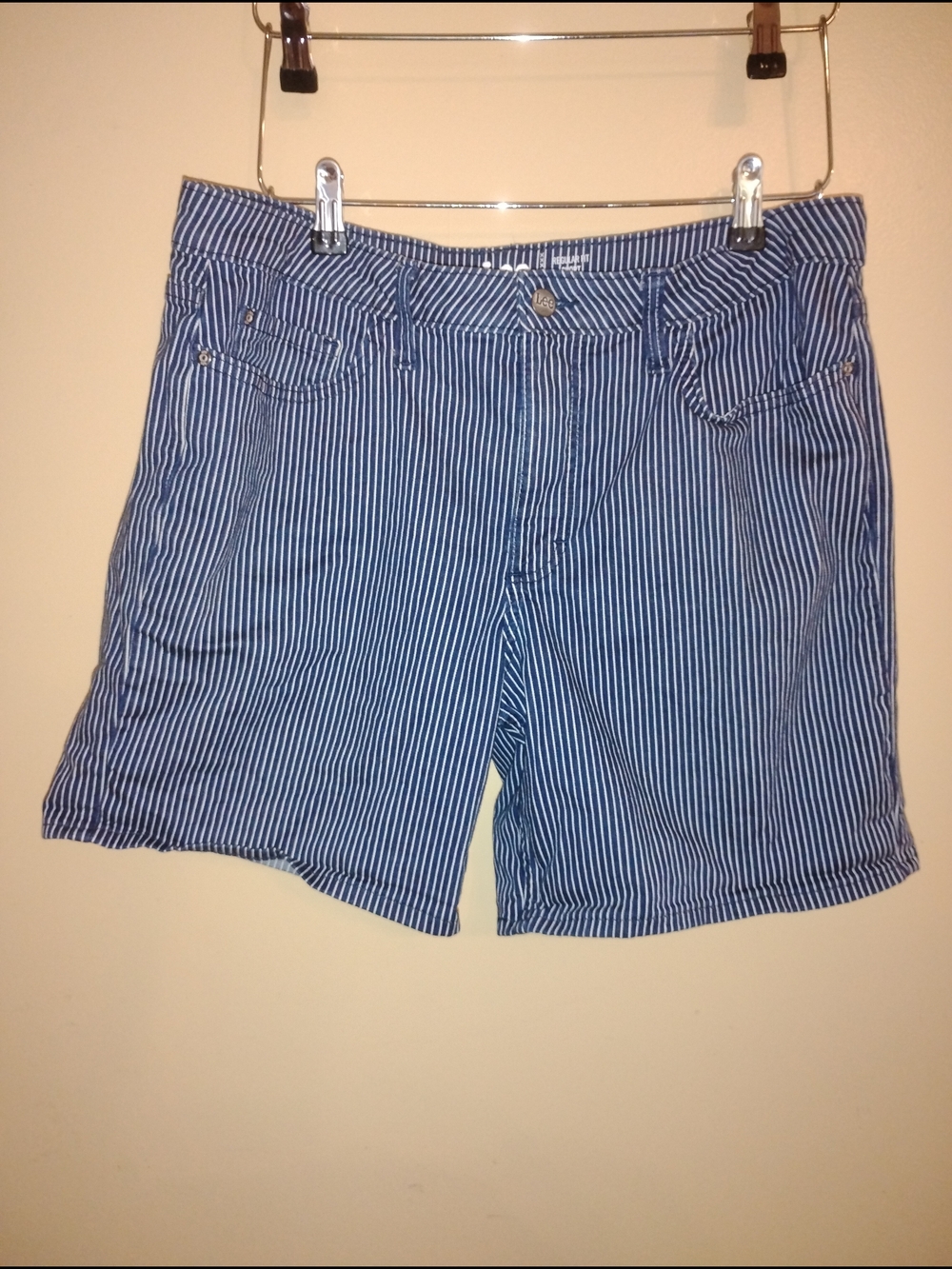 Lee Railroad Stripe Women's Mid Rise Shorts